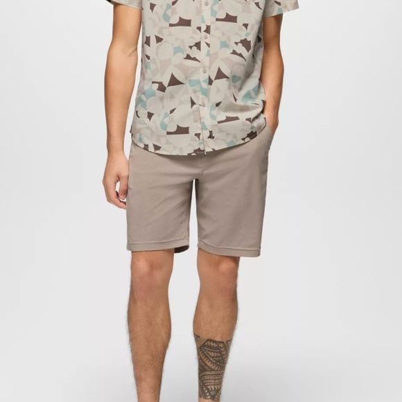 Prana Men’s Hybridizer Short 8” Khaki Size: 38 NWT - Picture 9 of 9